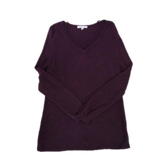 Honey Punch Women’s Lightweight Purple Criss Cross Knit Sweater Size S - Picture 1 of 6